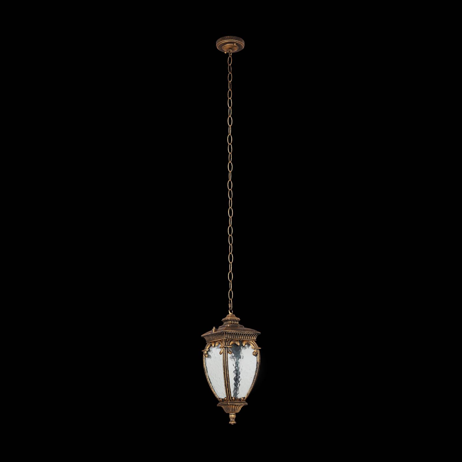 Maytoni Fleur outdoor hanging light, gold Fleur, dimmable, Brass / gold, Aluminium, Antique, Ceiling Light Outdoor