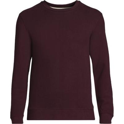 Tall Serious Sweats Sweatshirt, Men, size: 46-48, big and tall, Red, Cotton-blend/Poly-blend, by Lands' End