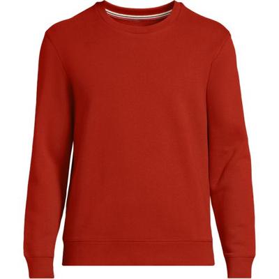 Tall Serious Sweats Sweatshirt, Men, size: 46-48, big and tall, Brown, Cotton-blend/Poly-blend, by Lands' End