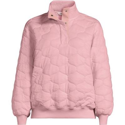 Onion Quilted Jacket, Women, size: 24-26, plus, Pink, by Lands' End