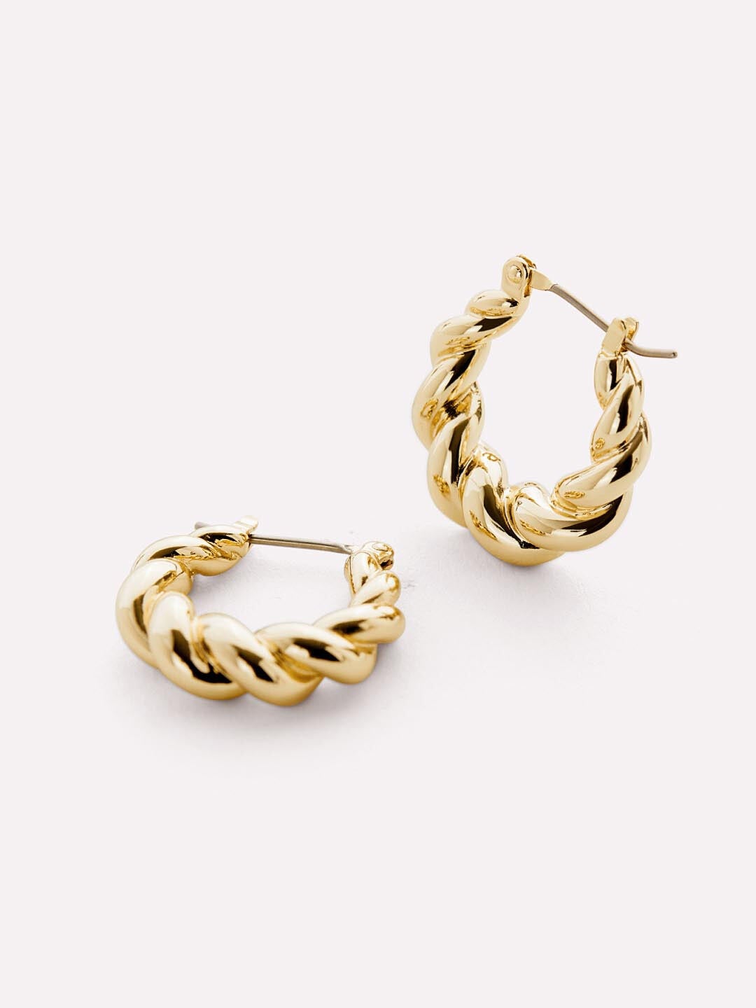 Plus Size Women's Paris Twisted Hoop Earrings by Ana Luisa in Gold (Size OS)