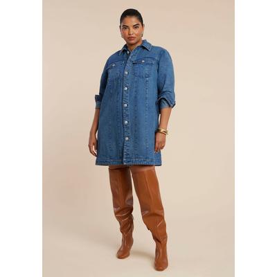 Wide Width Women's Over The Knee Boot by ELOQUII in Caramel Cafe (Size 10 W)