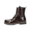 Schnürstiefelette ANDREA CONTI "Andrea Conti Stiefelette Leder", Damen, Gr. 39, rot (burgundy), Leder, casual, Schuhe