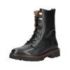 Schnürstiefelette GEOX "Geox Stiefelette Leder", Damen, Gr. 41, schwarz, Leder, casual, Schuhe