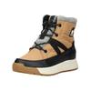 Snowboots SOREL "Sorel Stiefel Lederimitat/Textil", Gr. 38, schwarz (braun, schwarz), Lederimitat, Textil, casual, Schuhe