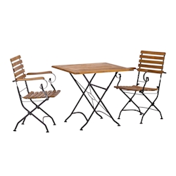 acamp Tischgruppe 2x 57434 Lindau Klappsessel 1x 56726 Lindau Tisch 80x80cm Image