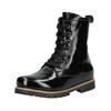 Schnürstiefelette ANDREA CONTI "Andrea Conti Stiefelette Leder", Damen, Gr. 41, schwarz, Leder, casual, Schuhe