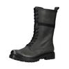 Schnürstiefel JOSEF SEIBEL "Josef Seibel Stiefel Leder", Damen, Gr. 39, grau (asphalt), Leder, casual, Schuhe