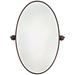 Minka 36" High Oval Brushed Bronze Bathroom Wall Mirror