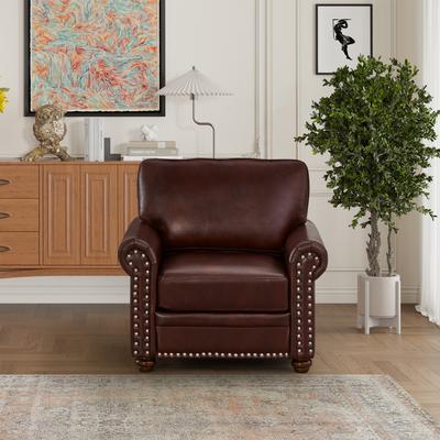Modern Lounge Chair PU Leather Accent Chair Single Sofa Armchair