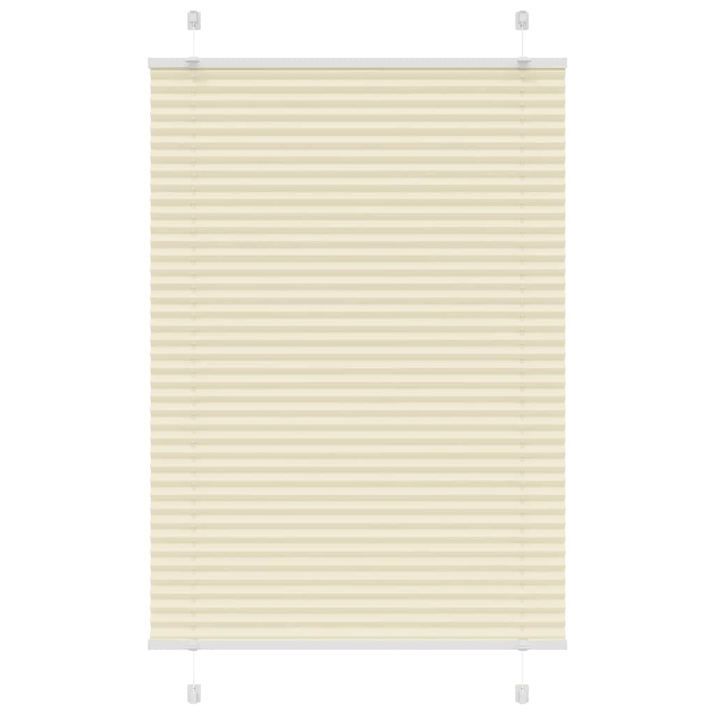 vidaXL Plissee Creme 95x100 cm Stoffbreite 94,4 cm Polyester Image