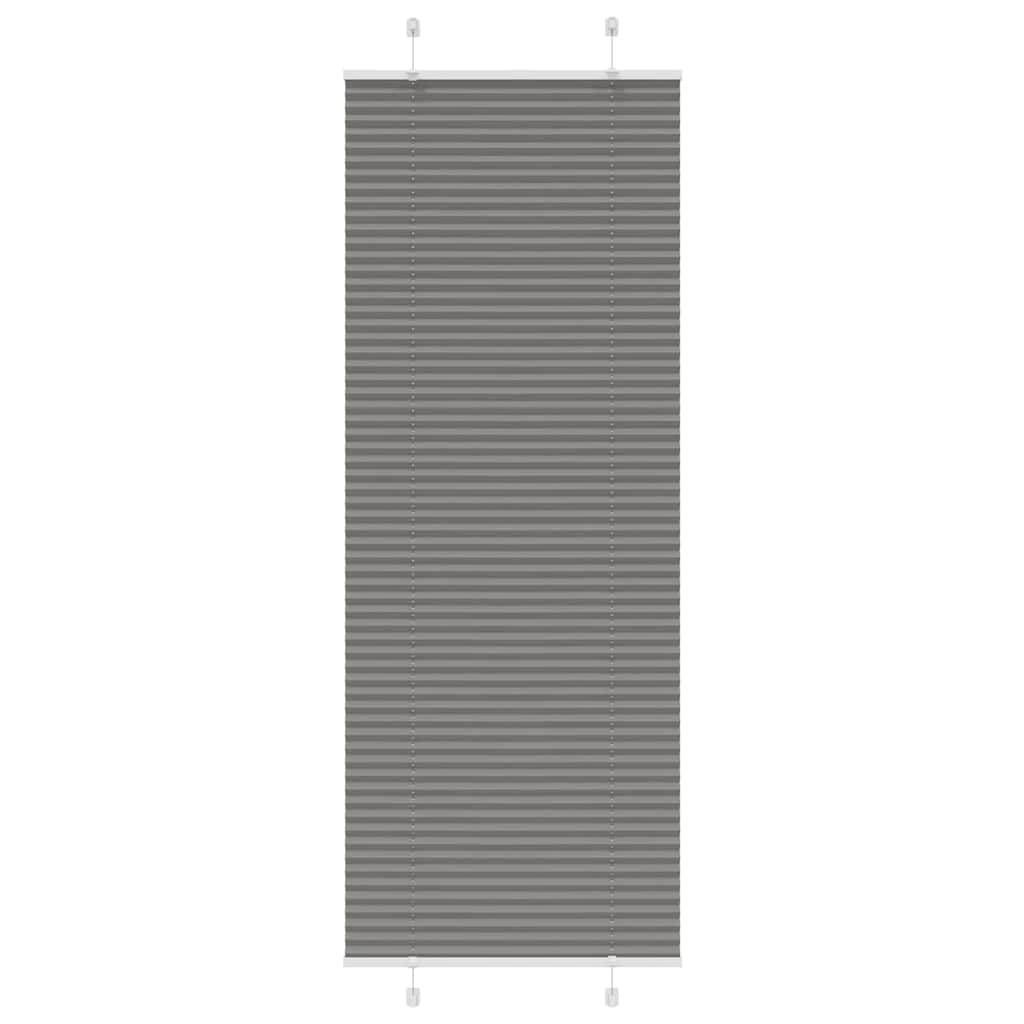 vidaXL Plissee Anthrazit 70x200 cm Stoffbreite 69,4 cm Polyester Image