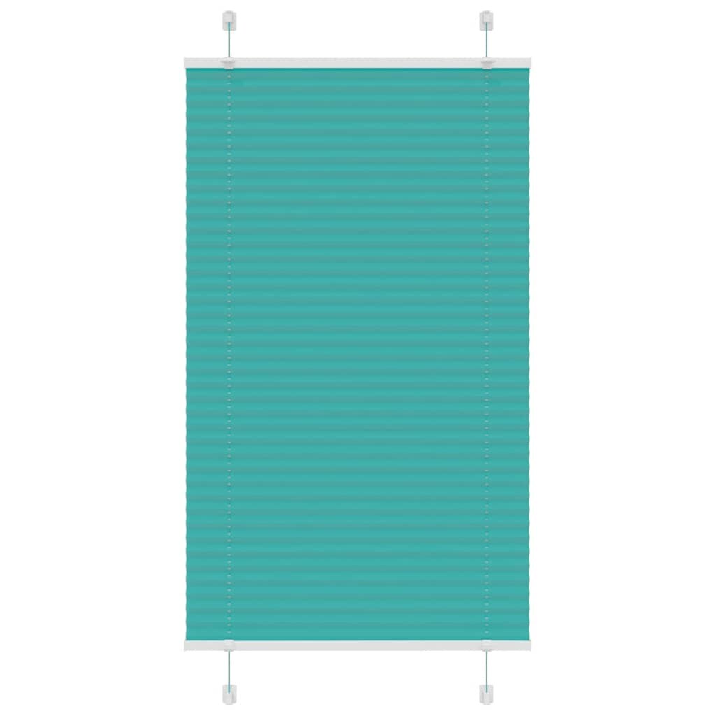 vidaXL Plissee Petrolgrün 70x100 cm Stoffbreite 69,4 cm Polyester