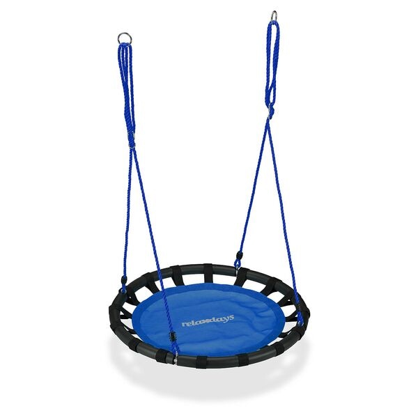 relaxdays Nestschaukel Ø 80 cm blau Image