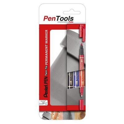 Pentel Permanentmarker »PenTool N75W-PRO3ABCEU« 0,3 - 1,2 mm 3 Stück blau / rot / schw blau Image
