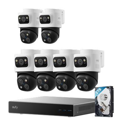 eufy PoE Bullet-PTZ-Kamera S4 6-Cam kit+eufy PoE NVR Sicherheitssystem S4