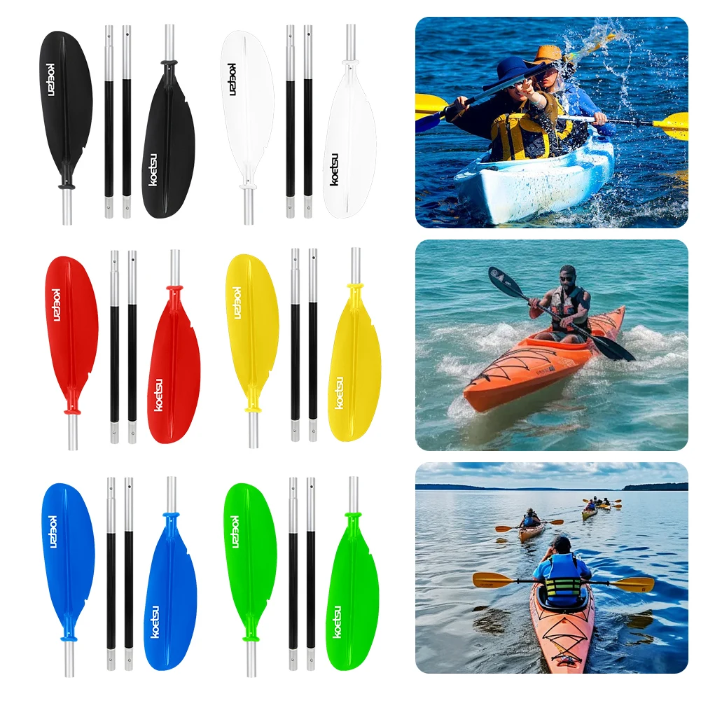 4-teiliges SUP-Paddel, verstellbares Doppelkopf-Surfpaddel, Stand-Up-Paddleboard-Paddel aus Aluminiumlegierung für Wassersport im Freien Image
