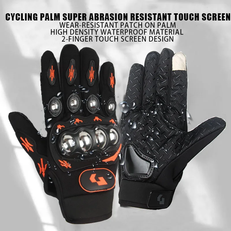 Motorrad handschuhe wasserdicht wind dicht Voll finger Moto Motorrad Reit handschuhe Touchscreen Moto Motocross Handschuhe Winter Image