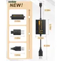 Cavo di alimentazione USB Camluxy Batteria da 1800 mAh Hub USB per bastoncini TV Fire Adattatore Firestick Supporto 4K Vide