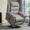 Fauteuil inclinable TV avec fonction de levage, fauteuil de relaxation électrique avec inclinable, chauffant, fauteuil de massage avec ressort de poche