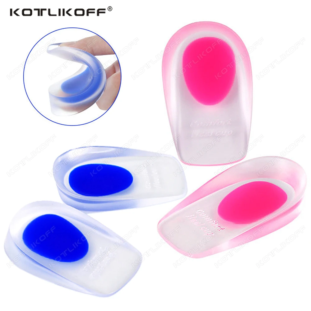 1/2 Paar Gel-Einlegesohlen aus Silikon für Männer und Frauen, halbe Kissen-Einlegesohlen, Linderung von Fußschmerzen, Spur-Unterstützung, Schuhpolster, High-Heel-Einlagen Image