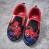 Kinder-Freizeitschuhe, Turnschuhe, Cartoon-Baumwolle, Sommerschuhe für Jungen, rutschfest, weicher Boden, atmungsaktiv, Slip-on, rote Schuhe, Größe 27–32