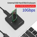 Custodia SSD 10G Docking Station HDD M.2 NVME SATA SSD Custodia Lettura Scrittura Esterna Per PC Adattatore a stato solido a doppio protocollo