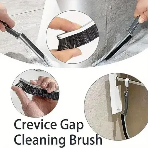 Brosse de nettoyage de crevasses à poils durs, pour coins à coutures fines, rainure, outils de nettoyage de vitres, cuisine, salle de bains, brosse à Joints de carreaux de maison