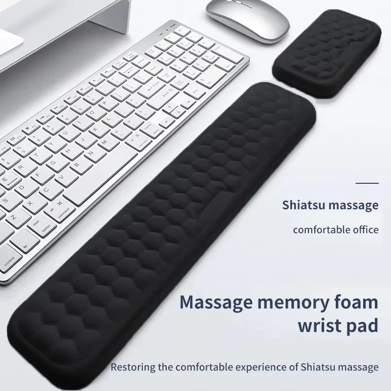 Tastatur Maus Handgelenk Rest Pad Memory Foam Hand Rest Unterstützung Unterstützung Ergonomische Handgelenk Kissen Pad Memory Foam Für Notebook Laptops