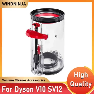 Large Dust Bin Replacement For Dyson V10 SV12 US Version Vacuum Cleaner Canister Bin Attachments Dust Bucket Accessories