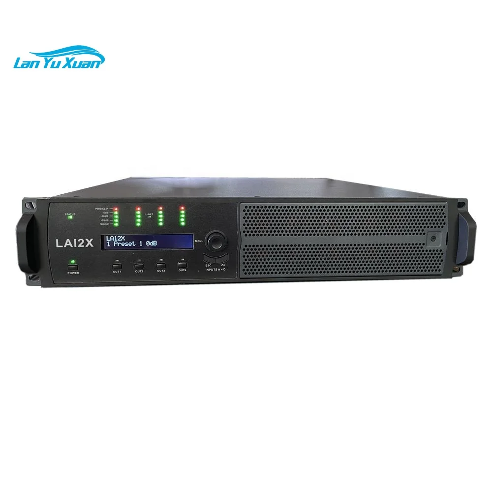Hochwertiger LA12X DSP-Leistungsverstärker von LA12X, 4 x 2200 W, Klasse D, La12x-Soundverstärker, funktioniert mit Computer Image