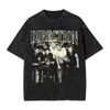 Ones Rock Band T-Shirt Richtungen Hippie T-Shirts Kurzarm Y2K Basic T-Shirt Sommer Lässig Rundhalsausschnitt Große Größe Top T-Shirts