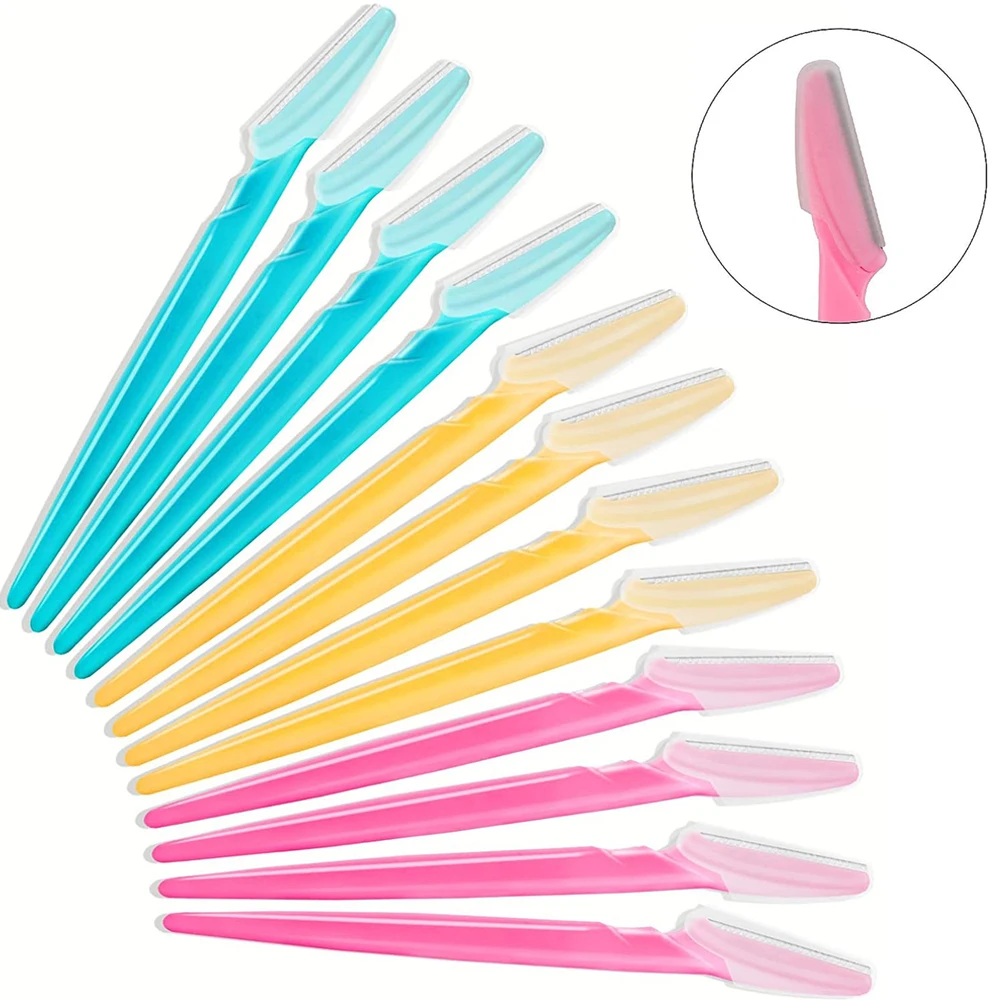 Einfach zu verwendender Cutter-Rasierer, Rasierer-Set, Augenbrauen-Mehrzweck-Gesichtsrasierer für Damen und Herren, Dermaplaning-Werkzeug, Klingen, Make-up-Werkzeuge Image