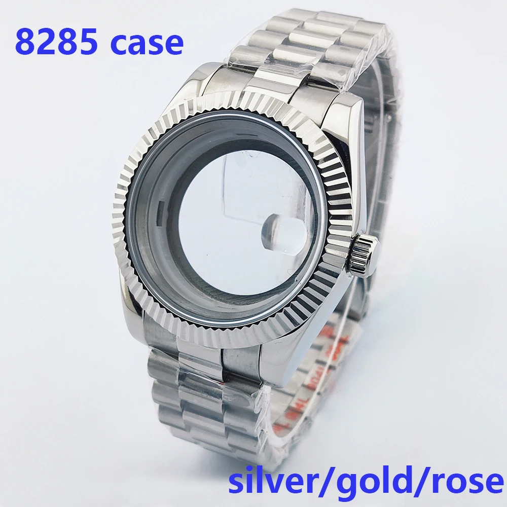 36/39 mm Uhrengehäuse 8285 Gehäuse Saphirglas Edelstahlgehäuse Passend für 29 mm Zifferblatt 8285 Uhrwerk Uhrenteile 20 mm Armband Image