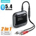 Joyroom Bluetooth 5.4 2-IN-1 Ricevitore Trasmettitore 400mAh Adattatore per auto AUX con display a LED per musica per auto/chiamate in vivavoce CB2S