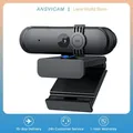 Webcam HD 1080P MIC incorporato con cancellazione del rumore Messa a fuoco automatica Telecamera USB da 2 MP 30 fps per la registrazione di videoconferenze in streaming live