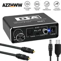 Convertitore digitale-analogico Amplificatore per cuffie HiFi con adattatore ottico SPDIF Toslink coassiale a L/R da 3,5 mm con volume regolabile