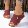 Sommer Sandalen Schuhe Frauen Plattform Wanderschuhe Slip auf Sandalen Frau Keil Damen Schuhe Strand Weibliche Frau Hausschuhe Schuhe