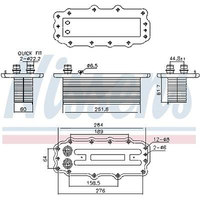 Nissens Ladeluftkühler [Hersteller-Nr. 961295] für Fiat, Jeep Image