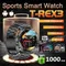 Outdoor Sport Smart Watch1000mAh Batterie 1,7-zoll HD AMOLED Bildschirm Männer LED Taschenlampe GPS IP69K Wasserdichte Bluetooth Anruf uhr
