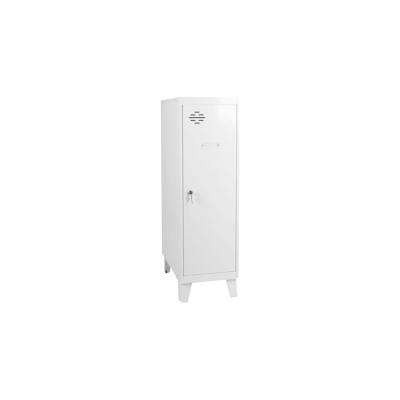 PROREGAL Schließfachwürfel AMEGO | HxBxT 101,5x40x50cm | Mit Standfüße | Weiß-Weiß | Spind Schließfach Garderobe Image