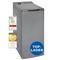 Exquisit Waschmaschine 7,5kg, Toplader, Waschmaschine schmal, Energieklasse A, 1200 U/Min, Startzeitvorwahl, Kurzprogramm, LTO51207-030A silber-dunkel
