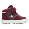 Sneaker KANGAROOS "KAVU SHADY EV", Gr. 28, schwarzberry, grape, Synthetik, Textil, sportlich, Schuhe, Warmfutter