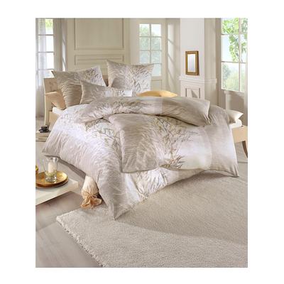 Bettwäsche ESTELLA Gr. 2, beige (natur), B/L: 155cm x 200cm, 2 St., Interlock-Jersey, B/L: 80cm x 80cm, Interlock-Jersey, 100% Baumwolle, Bettwäsche Image