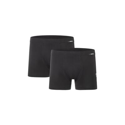 Boxershorts CAMP DAVID "casual", Herren, Gr. XXL, schwarz (race schwarz), Obermaterial: 95% Baumwolle, 5% Elasthan, unifarben, Unterhosen, mit elastischem Bund Image