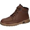 Winterboots WALDLÄUFER "H-LINO", Herren, Gr. 12,5 (48), braun (tabak), Nappaleder, unifarben, casual, Schuhe, Schürboots, Stiefelette, Bequemschuh in Komfortweite H (= sehr weit)