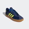Sneaker ADIDAS SPORTSWEAR "VL COURT 3.0", Gr. 40,5, dunkelblau, hi, res gelb, gold metallic, Textil, Leder, sportlich, Schuhe, Design auf den Spuren des adidas Samba