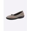 Ballerina CLASSIC, Damen, Gr. 39, grau (taupe), Textil, Basic, Schuhe
