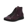 Schnürstiefelette RIEKER "Rieker Stiefelette Lederimitat", Damen, Gr. 37, lila, Lederimitat, casual, Schuhe