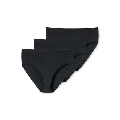 Midislip UNCOVER BY SCHIESSER "UNCOVER Cotton", Damen, Gr. XL, 000, schwarz, Single Jersey, Obermaterial: 95% Baumwolle, 5% Elasthan, körpernah, Unterhosen, weich, elastisch, Basic, Cotton-Mix Image